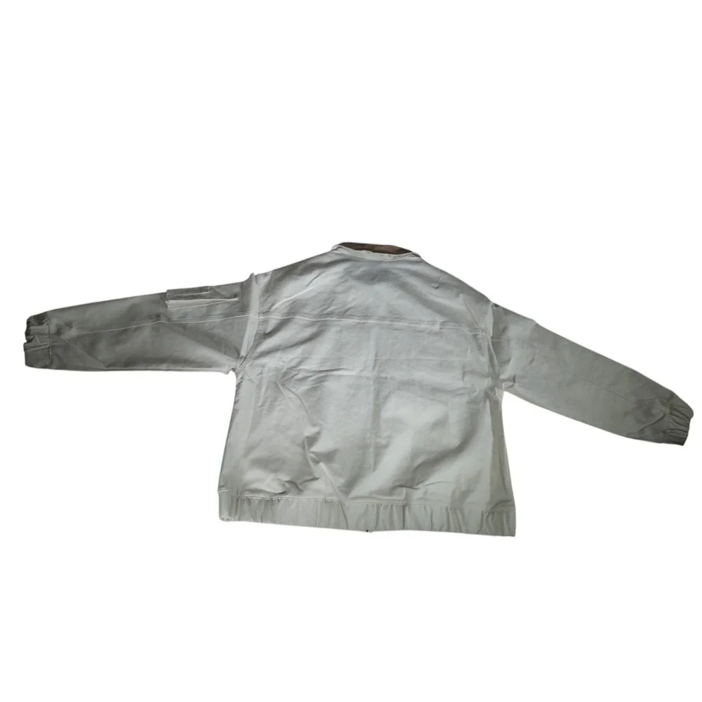 Nike‎ Air Jordan Renegade Women's White Canvas Jacket FN5674-133 Size Medium New